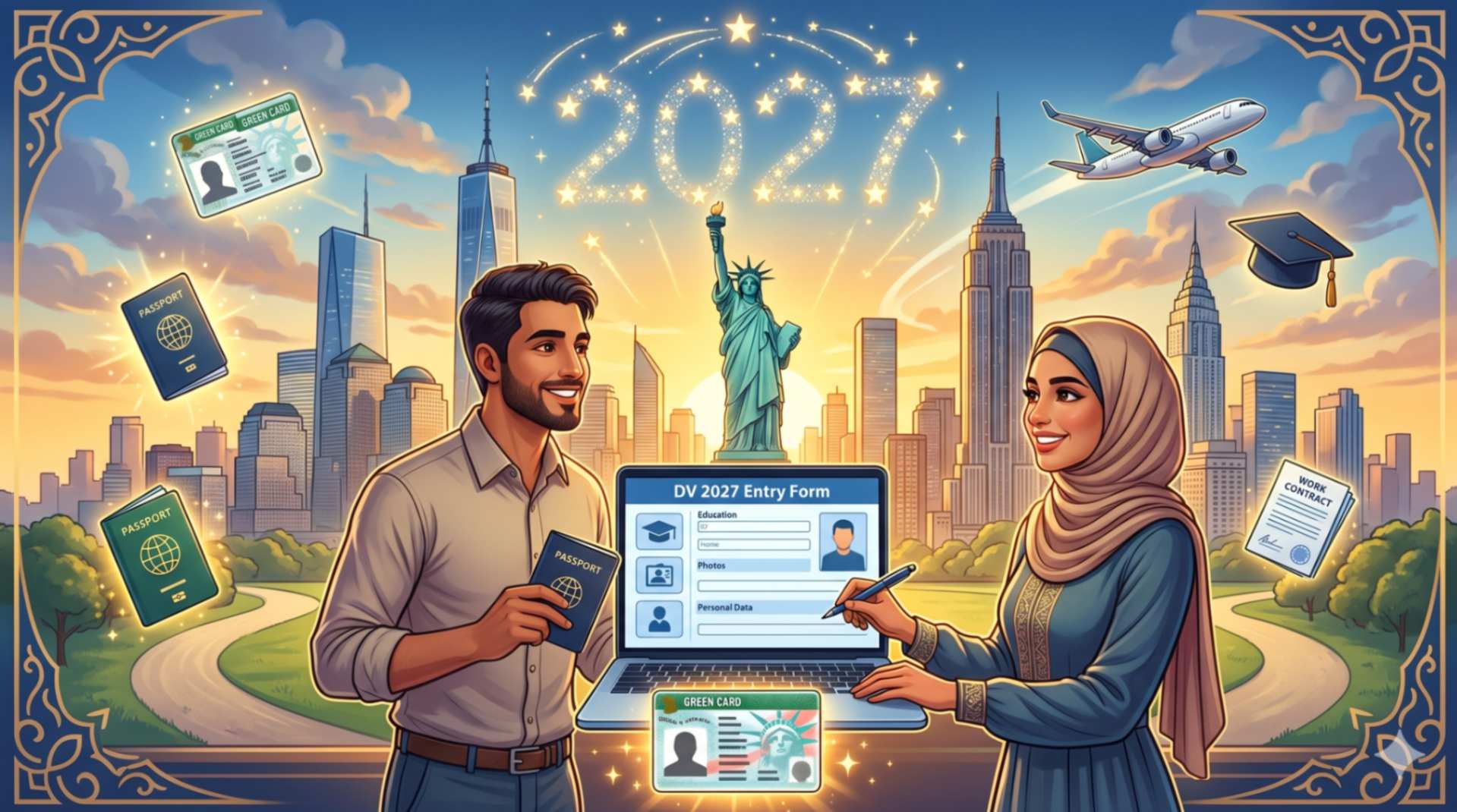 طريقة التقديم في اللوتري الأمريكي 2027: الدليل الشامل والمرجع الأساسي للهجرة العشوائية