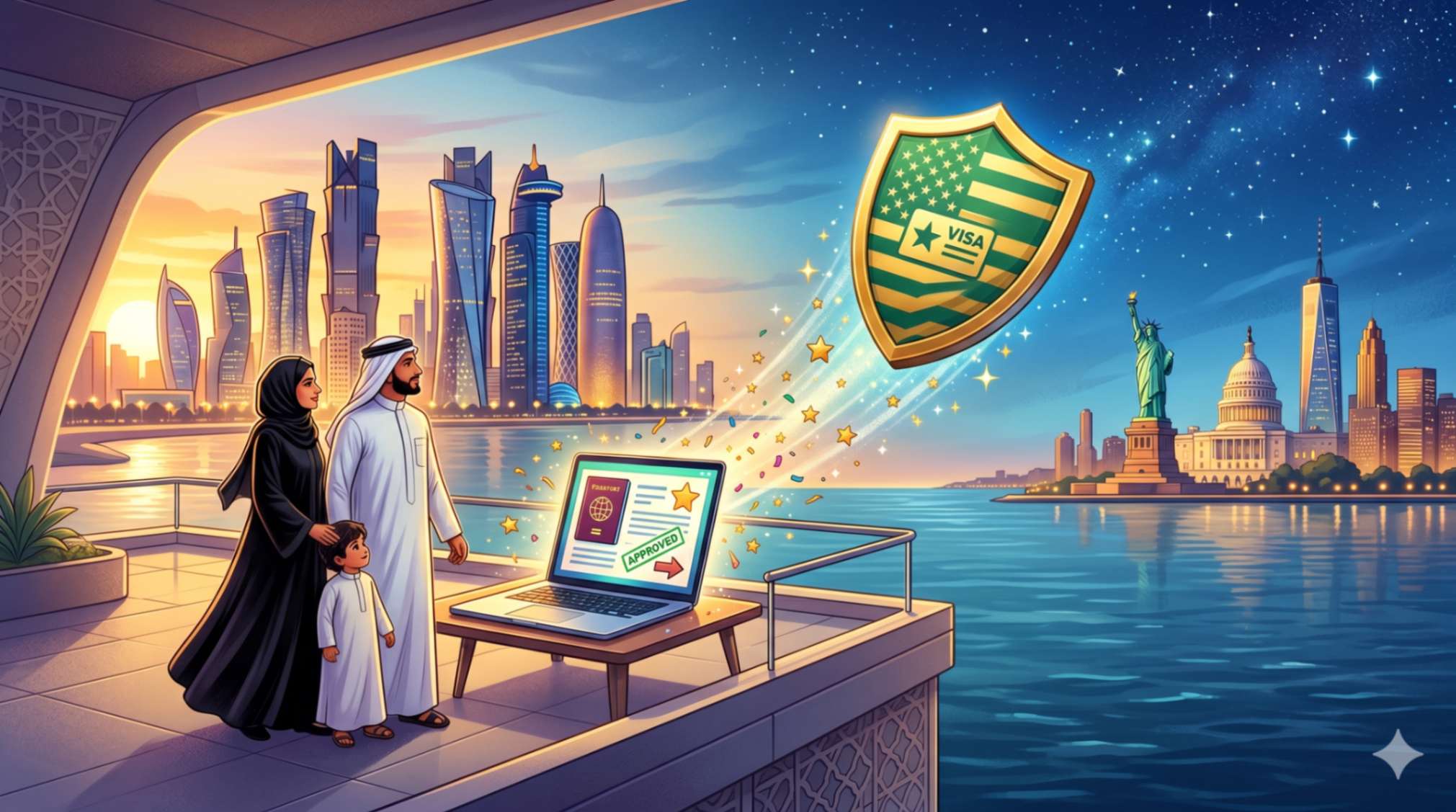 طريقة التقديم في اللوتري الأمريكي 2027 من قطر: الدليل الشامل للهجرة العشوائية