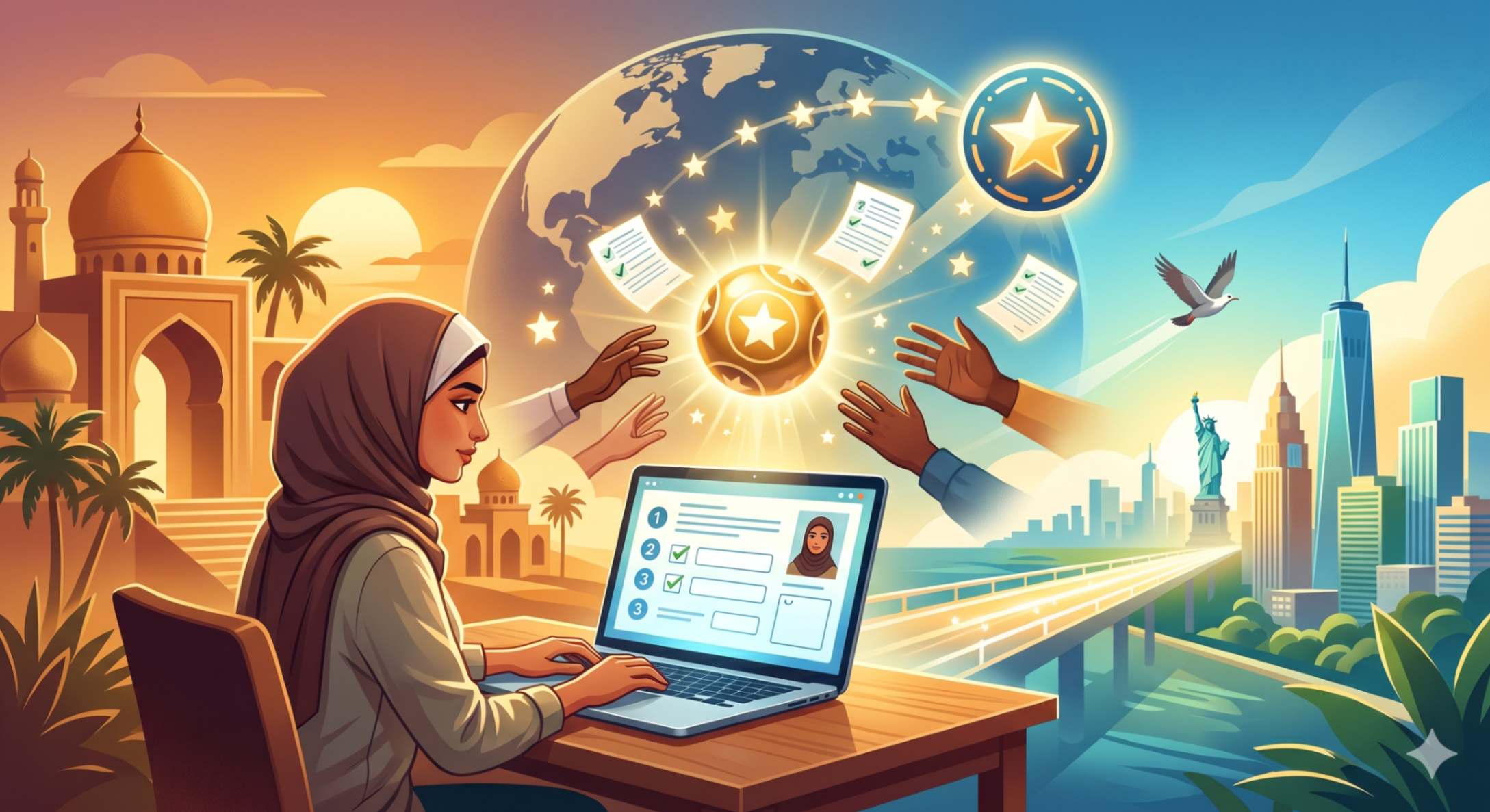 طريقة التقديم في اللوتري الأمريكي 2027 من تونس: الدليل الشامل للهجرة العشوائية